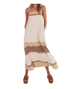 Mustard Seed Desert Breeze Colorblock Maxi Dress - Natural