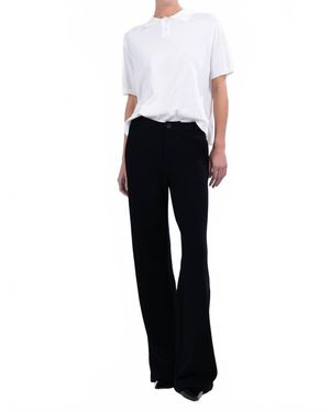 Parentesi Beatrice Knitted Straight Leg Pants - Black