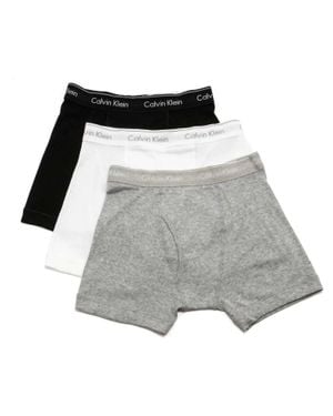 Calvin Klein Cotton Classic Fit 3-Pack Boxer Brief - Gray