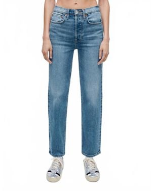 RE/DONE Comfort Stretch High Rise Stove Pipe Jean - Blue