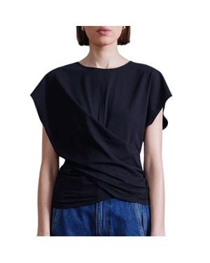Apiece Apart Twist Drape Tee - Black