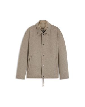 BOSS Jacket With Zippered Inner Layer - Brown