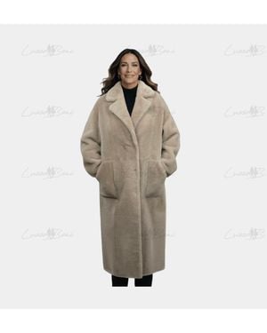 Lusso Beni Stance Pea Coat - White