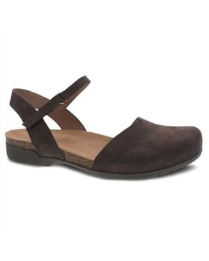 Dansko Rowan Closed Toe Sandal - Brown