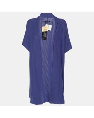 Elena Miro Knit Cardigan - Blue