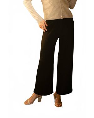Rose & Crown Satin Crinkle Pant - Black