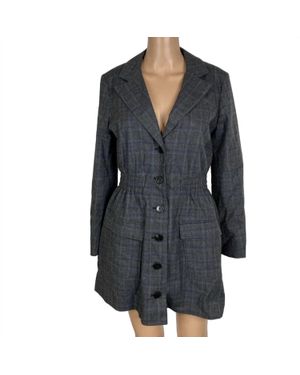 Ba&sh Cybile Suit-Style Mini Dress - Black