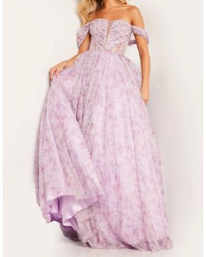 Jovani Off The Shoulder Ballgown - Pink
