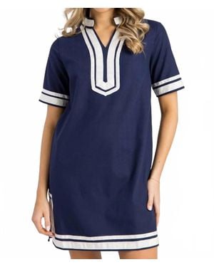 She + Sky Nautical Dress - Blue