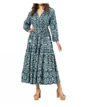 Omika Misha Midi Dress - Blue
