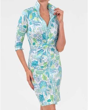 Gretchen Scott Twist & Shout Dress - Blue