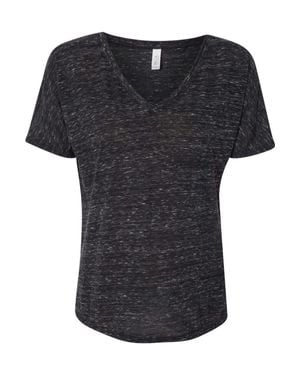 Bella Canvas Slouchy V-Neck Tee - Black