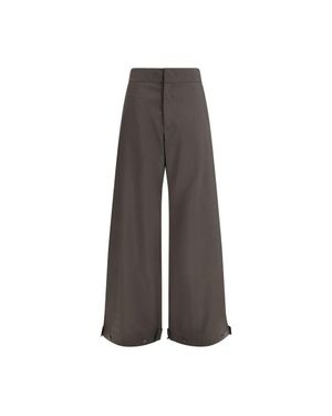 Sa Su Phi Cotton Casual Pants - Brown