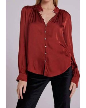 Bella Dahl Shirred Button Up Blouse