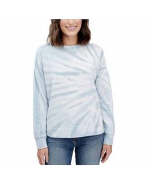 Splendid Tie Dye Long Sleeve Sweatshirt - Blue