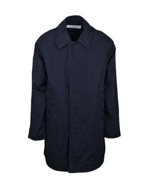 ADHOCONCEPT Waterproof Overcoat - Blue