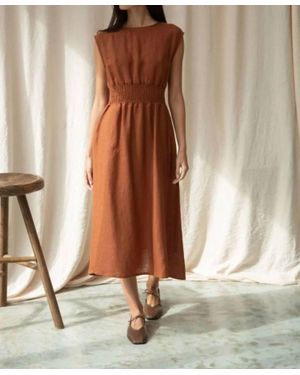 Beaumont Organic Ottillie May Midi Dress - Natural