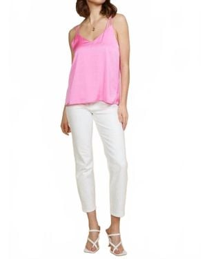 Skies Are Blue Vale Double Strap Cami - Pink