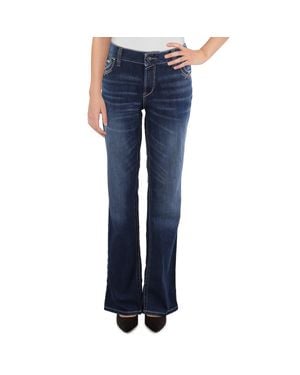 Ariat Plus Embroidered Denim Bootcut Jeans - Blue