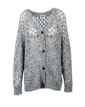 Moschino Perforated Cardigan - Gray