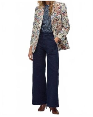 Lanhtropy Miro Brocade Blazer - Blue