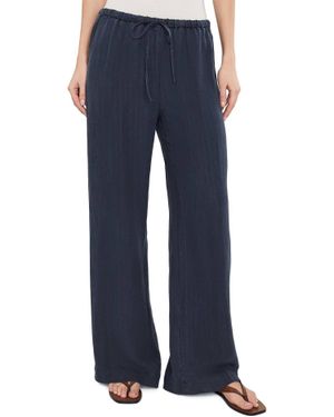 Michael Stars Marissa Linen Drawstring Pant - Blue