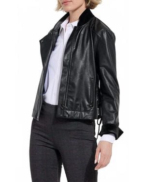 Lyssé Sawyer Moto Bomber Jacket - Black