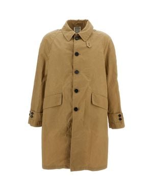 L'IMPERMEABILE Mid-Length Coat With Classic Collar - Natural