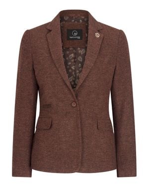 TruClothing Tweed Blazer Herringbone 1920's - Brown