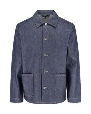 A.P.C. Classic Long-Sleeve Shirt - Blue