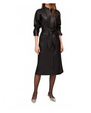 Fifteen Twenty Jennifer Faux Leather Dress - Black