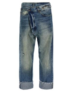R13 Cross Over' Jeans - Blue