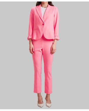 Peace Of Cloth Hampton Tweed Gia Blazer - Pink