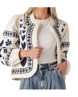 FABIENNE CHAPOT Heart Quilted Padded Jacket - Gray
