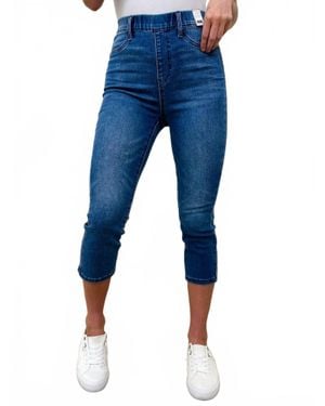 Judy Blue Elle High-Rise Pull On Capris Pants - Blue