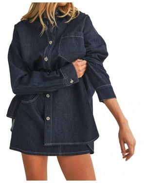 Klesis Oversized Shirt - Blue