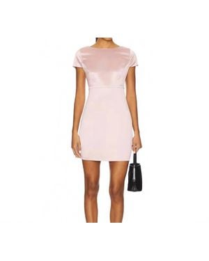 Line & Dot Alisa Satin Mini Dress - Pink