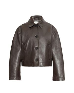 Studio Nicholson Hain Leather Jacket - Brown
