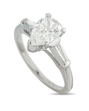 LB Exclusive Platinum 1.50Ct Diamond Ring Mf27-051826 - Metallic