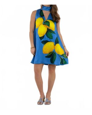 Emily Mccarthy Milan Mini Dress - Blue