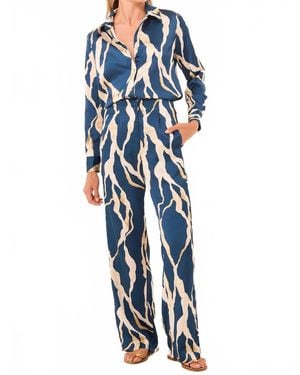 MISA Los Angles Rita High-Rise Pant - Blue