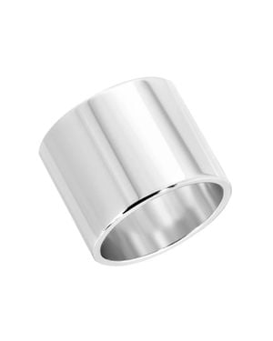 Eklexic Thick Flat Ring - White