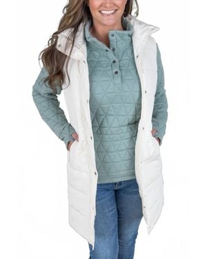 Michelle Mae Harlow Long Vest - Blue