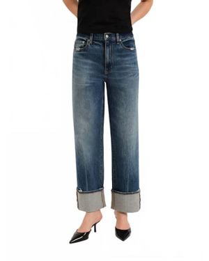 DAZE Eastside High Rise Loose Jean - Blue
