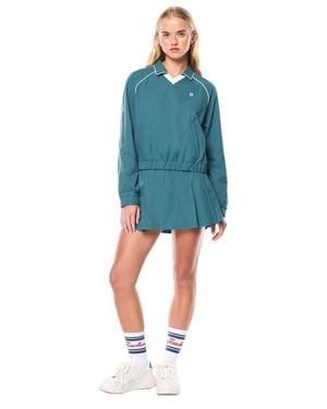 Sergio Tacchini Doni Long Sleeve Polo - Blue