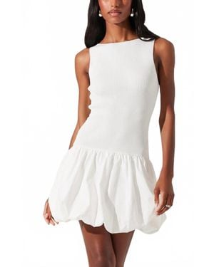 Astr Nettie Sweater Dress - White