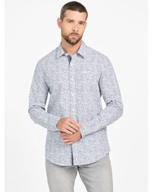 Guess Micro Woven Shirt - Gray