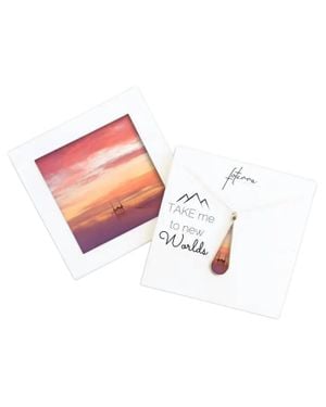 Foterra Jewelry Sunrise Necklace - Pink
