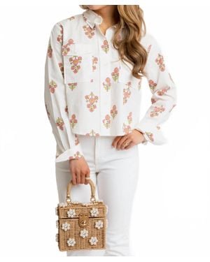 Karlie Digital Floral Top - White