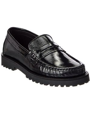 M by Bruno Magli Galena Lug Sole Patent Loafer - Black